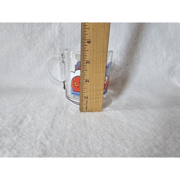 Vintage 1978 Garfield Glass Mug McDonalds Canoe Garfield and Oddie Jim Davis - Picture 7 of 7